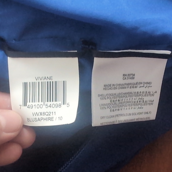 BCBGMaxAzria Halter dress - rhinestones - Blue - Picture 8 of 12